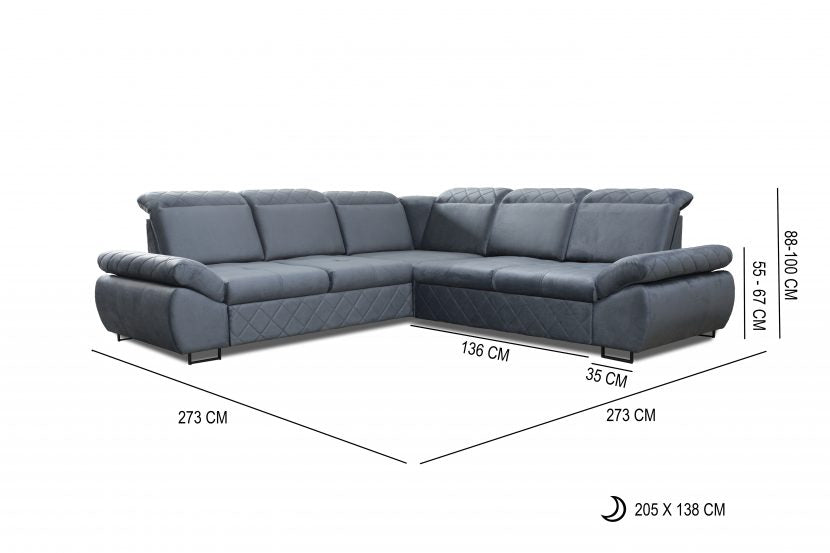 Selly II-CORNER-II Corner Sofa